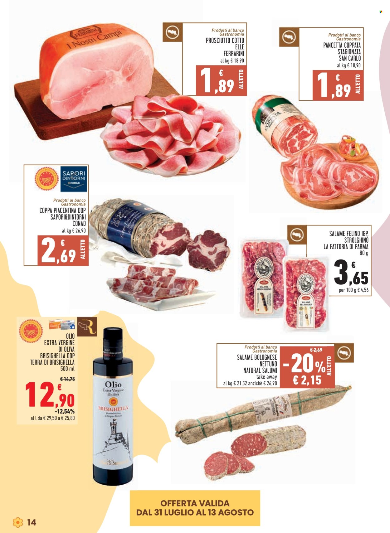 Volantino Conad - 31/7/2025 - 13/8/2025. Pagina 14