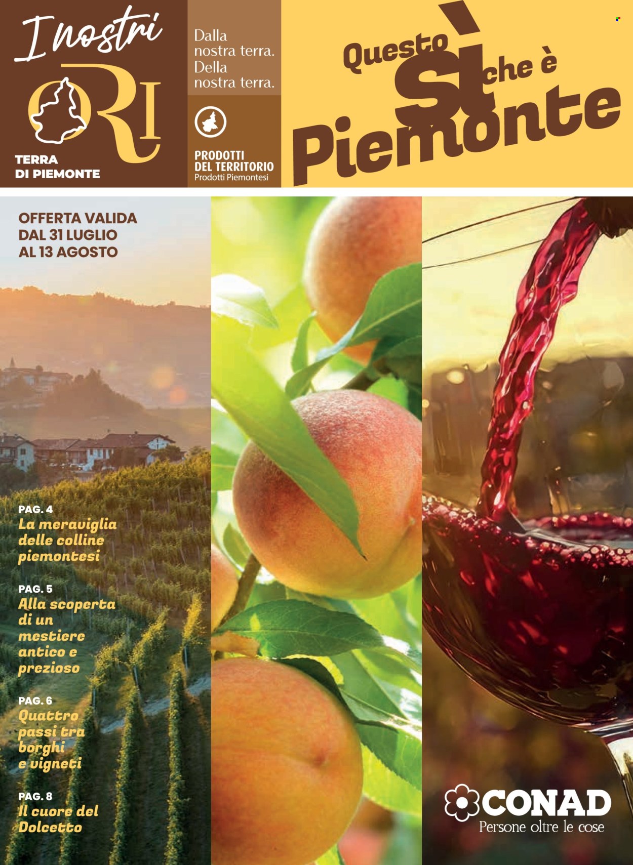 Volantino Conad - 31/7/2025 - 13/8/2025. Pagina 1