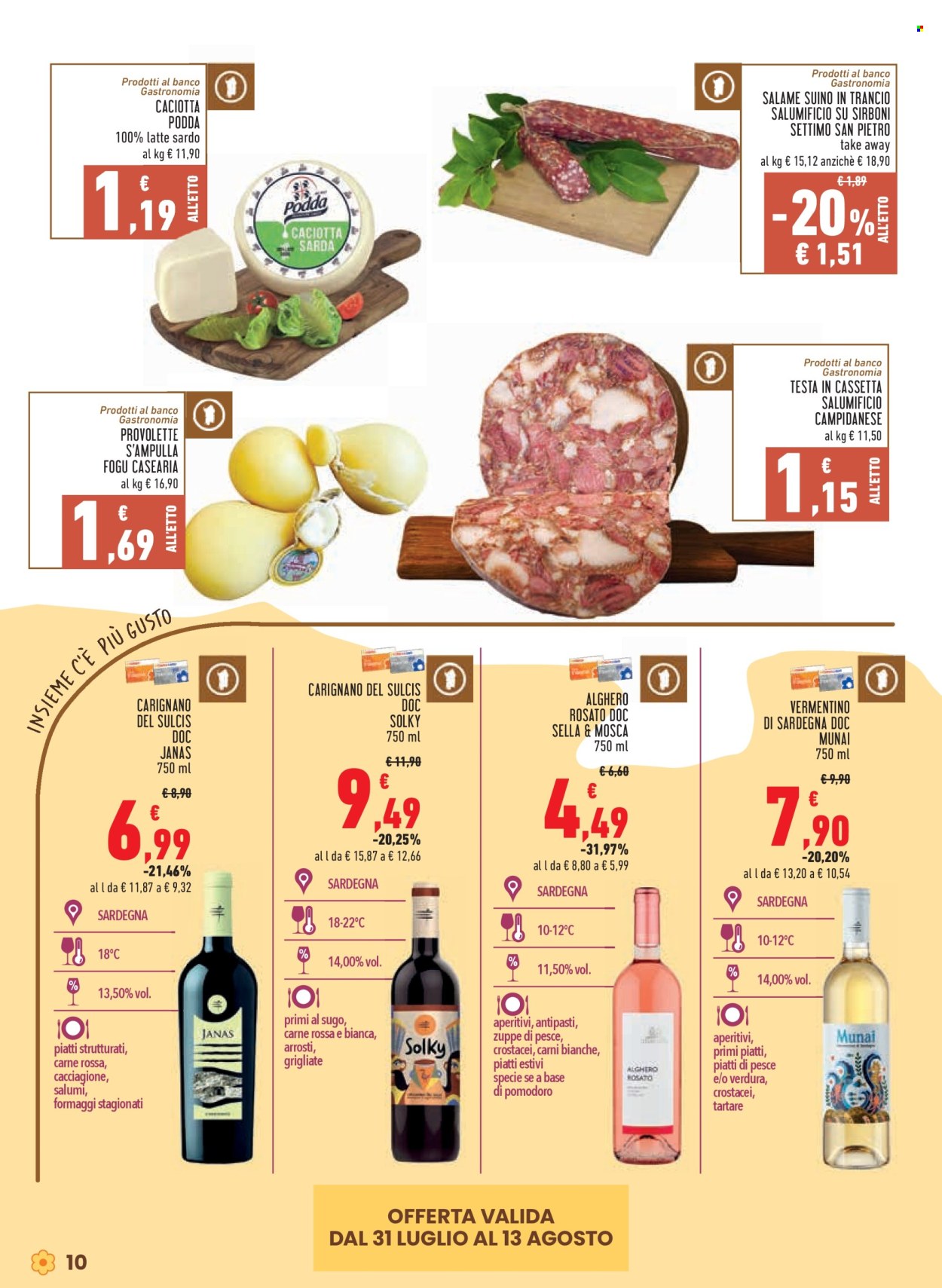 Volantino Conad - 31/7/2025 - 13/8/2025. Pagina 10
