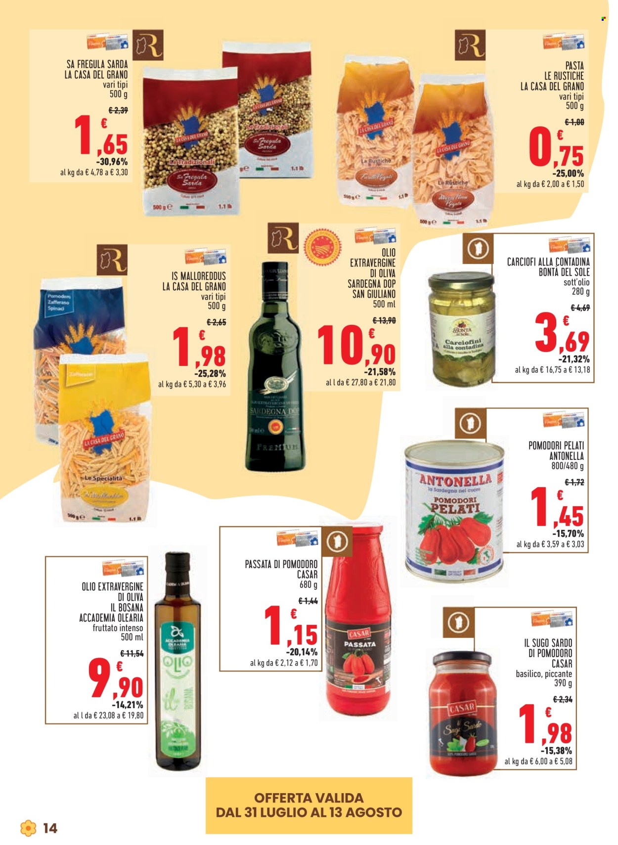 Volantino Conad - 31/7/2025 - 13/8/2025. Pagina 14