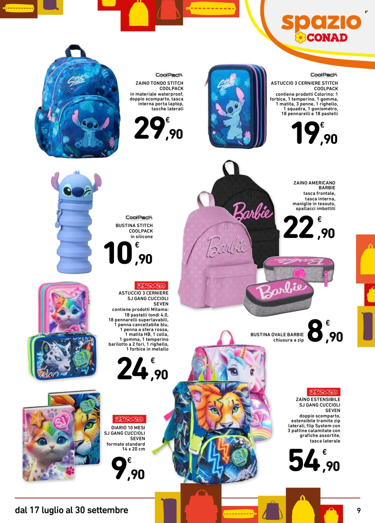 Volantino Spazio Conad - 17/7/2025 - 30/9/2025. Pagina 9