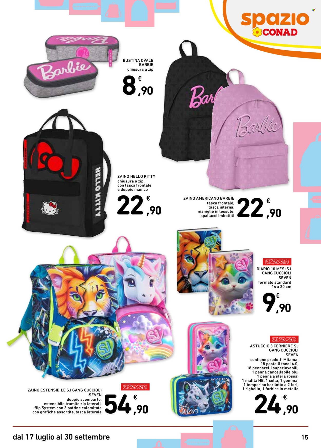 Volantino Spazio Conad - 17/7/2025 - 30/9/2025. Pagina 15