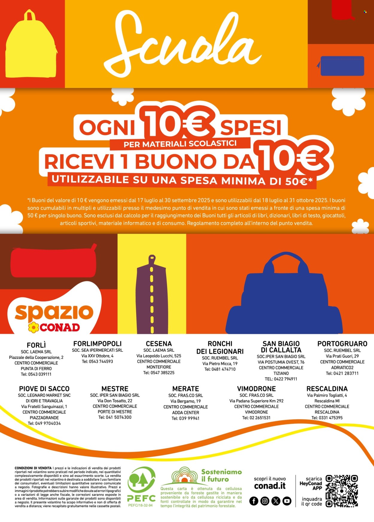 Volantino Spazio Conad - 17/7/2025 - 30/9/2025. Pagina 20