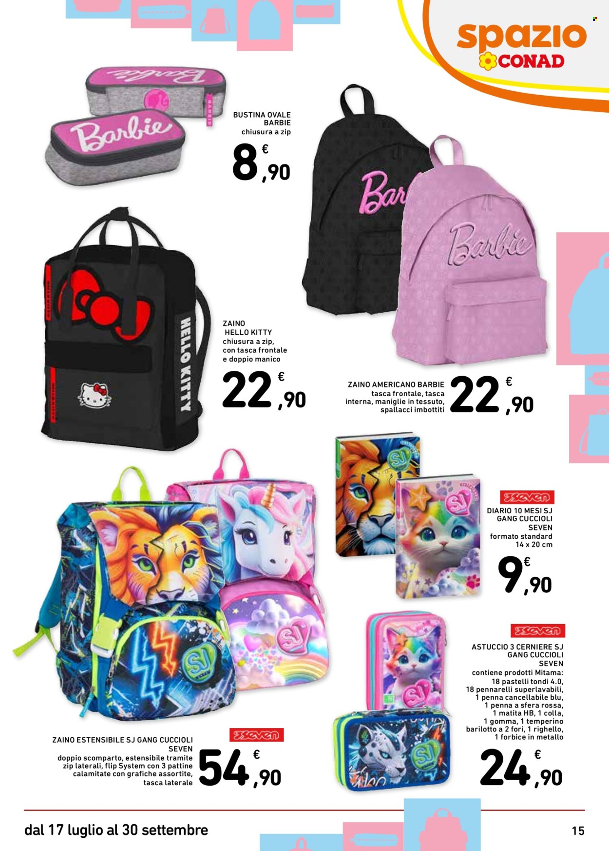 Volantino Spazio Conad - 17/7/2025 - 30/9/2025. Pagina 15