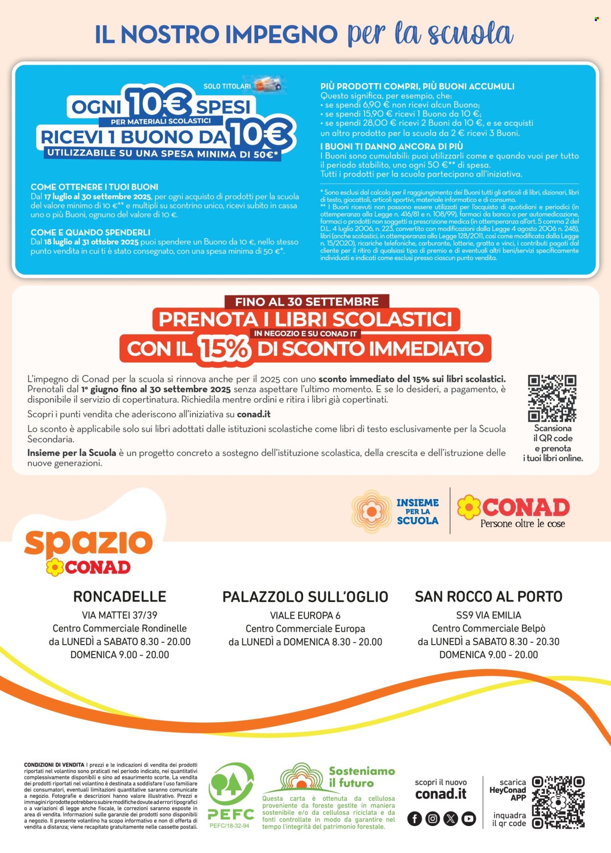 Volantino Spazio Conad - 17/7/2025 - 30/9/2025. Pagina 12