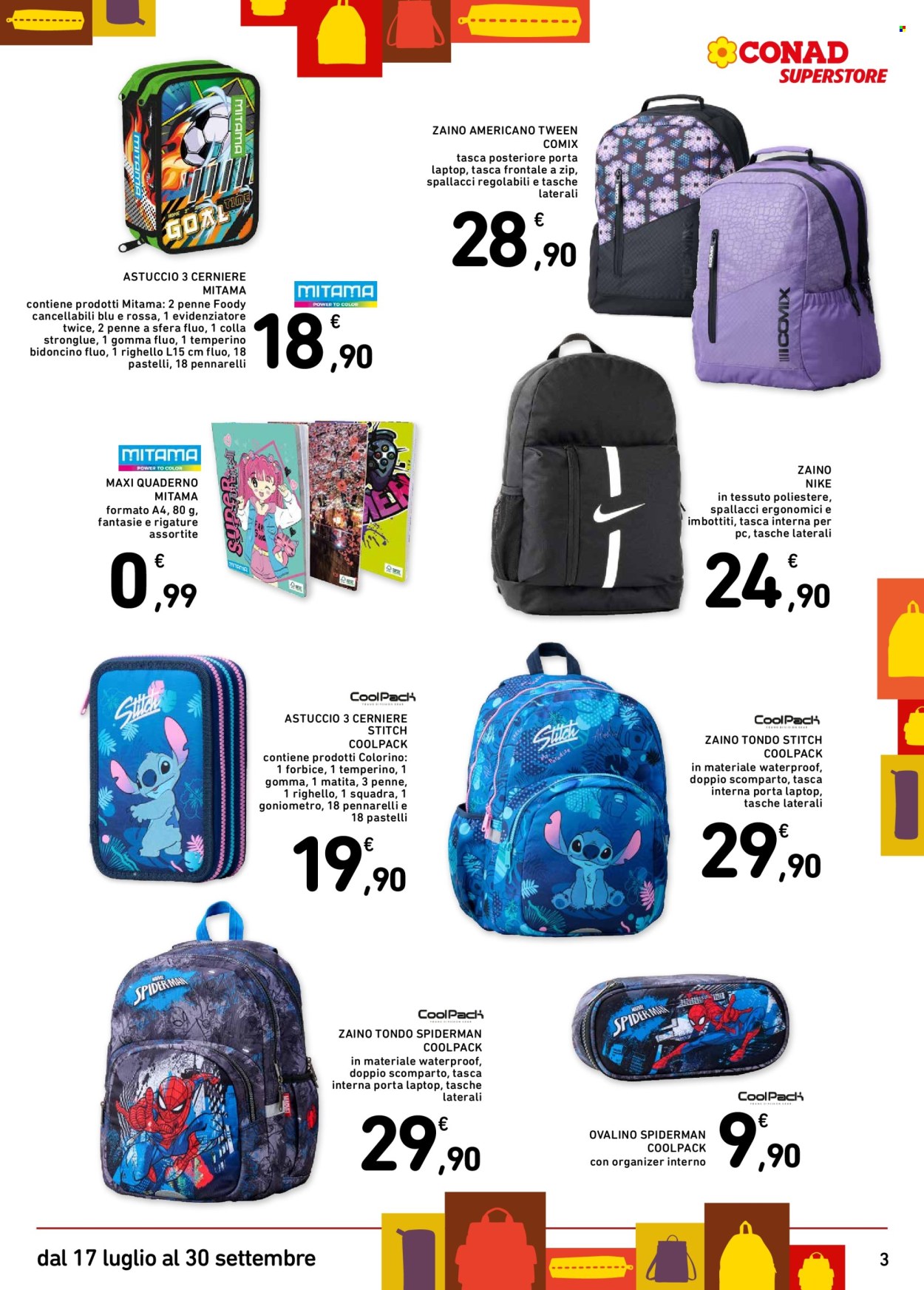Volantino Conad Superstore - 17/7/2025 - 30/9/2025. Pagina 3