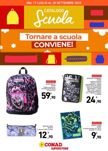 Volantino Conad Superstore - 17/7/2025 - 30/9/2025.