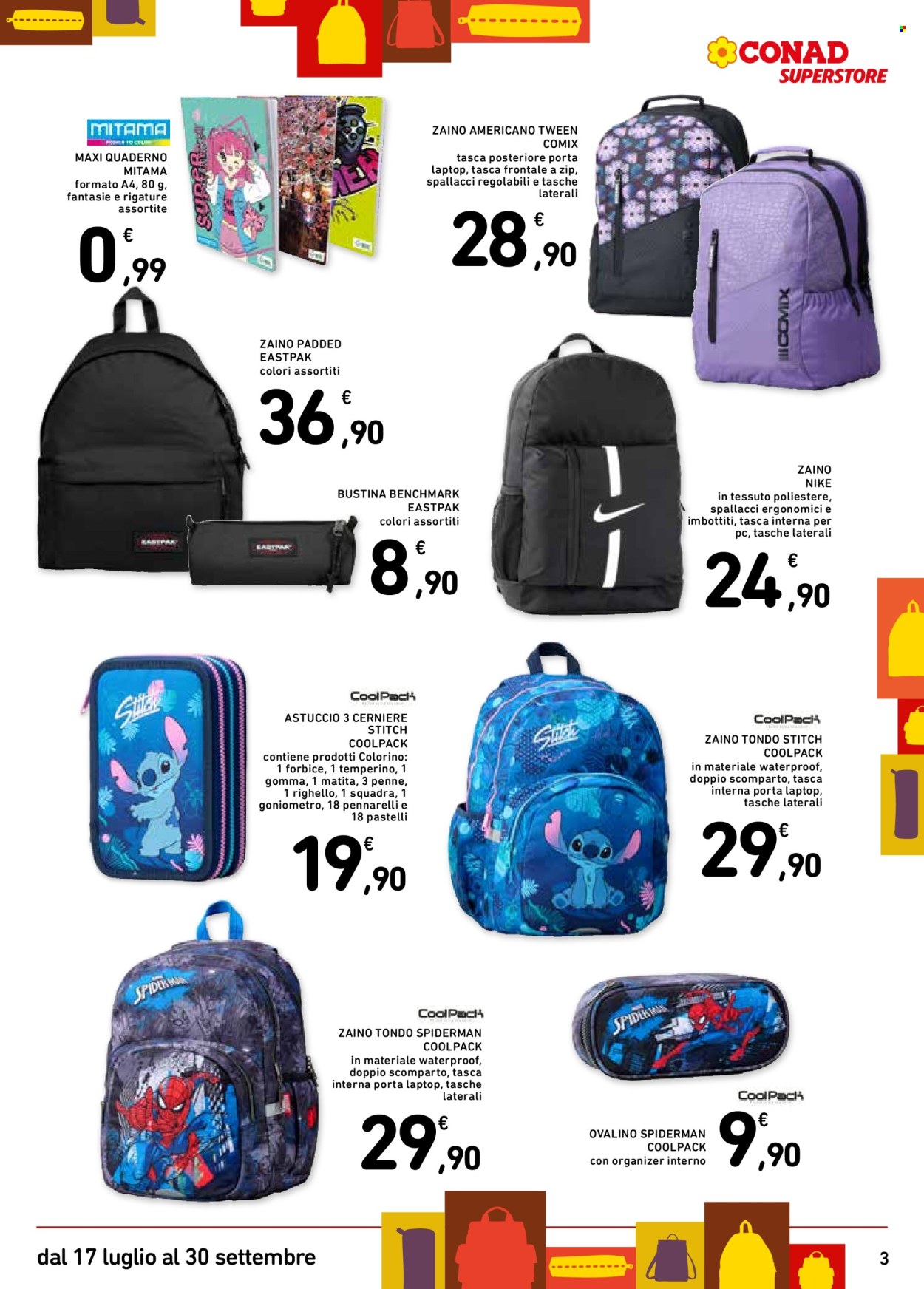 Volantino Conad Superstore - 17/7/2025 - 30/9/2025. Pagina 3