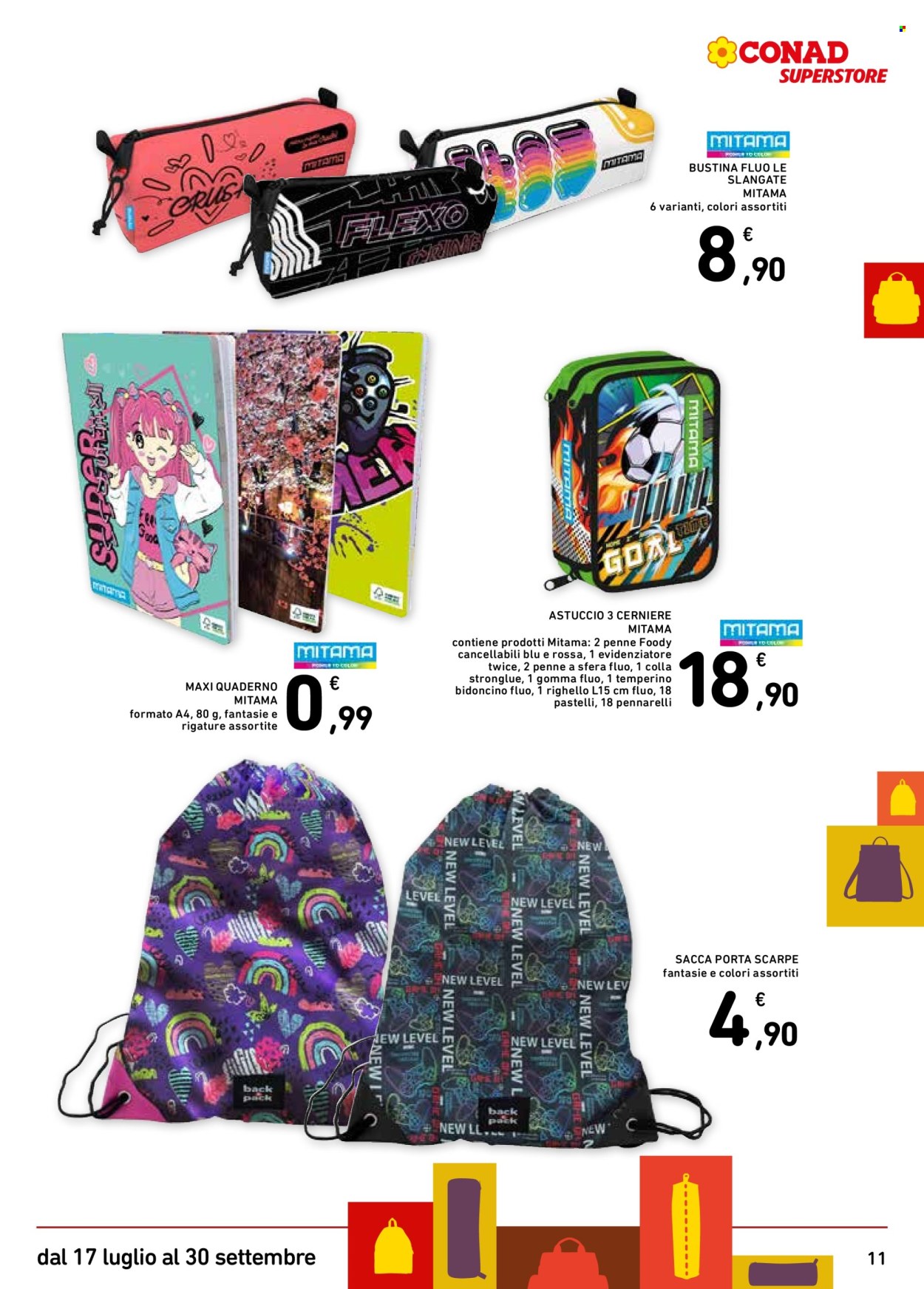 Volantino Conad Superstore - 17/7/2025 - 30/9/2025. Pagina 11