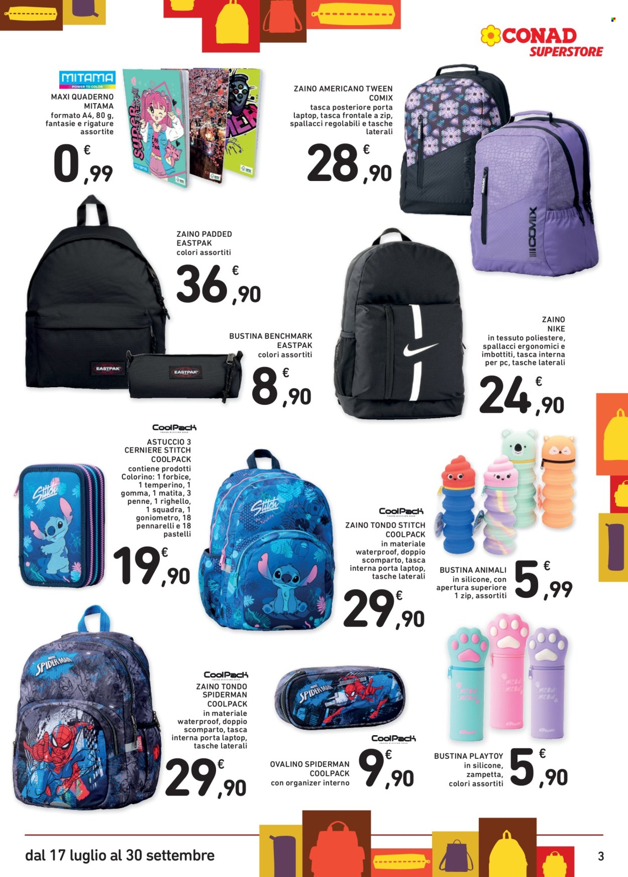 Volantino Conad Superstore - 17/7/2025 - 30/9/2025. Pagina 3