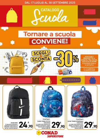Volantino Conad Superstore - 17/7/2025 - 30/9/2025.