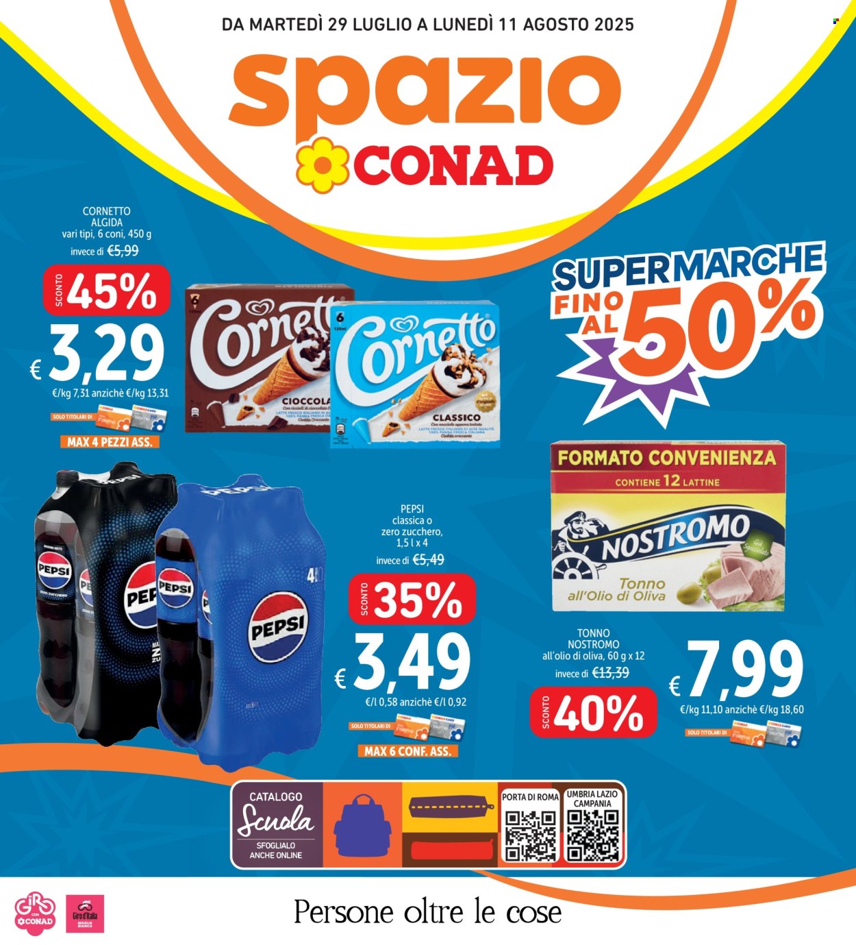 Volantino Spazio Conad - 29/7/2025 - 11/8/2025. Pagina 1
