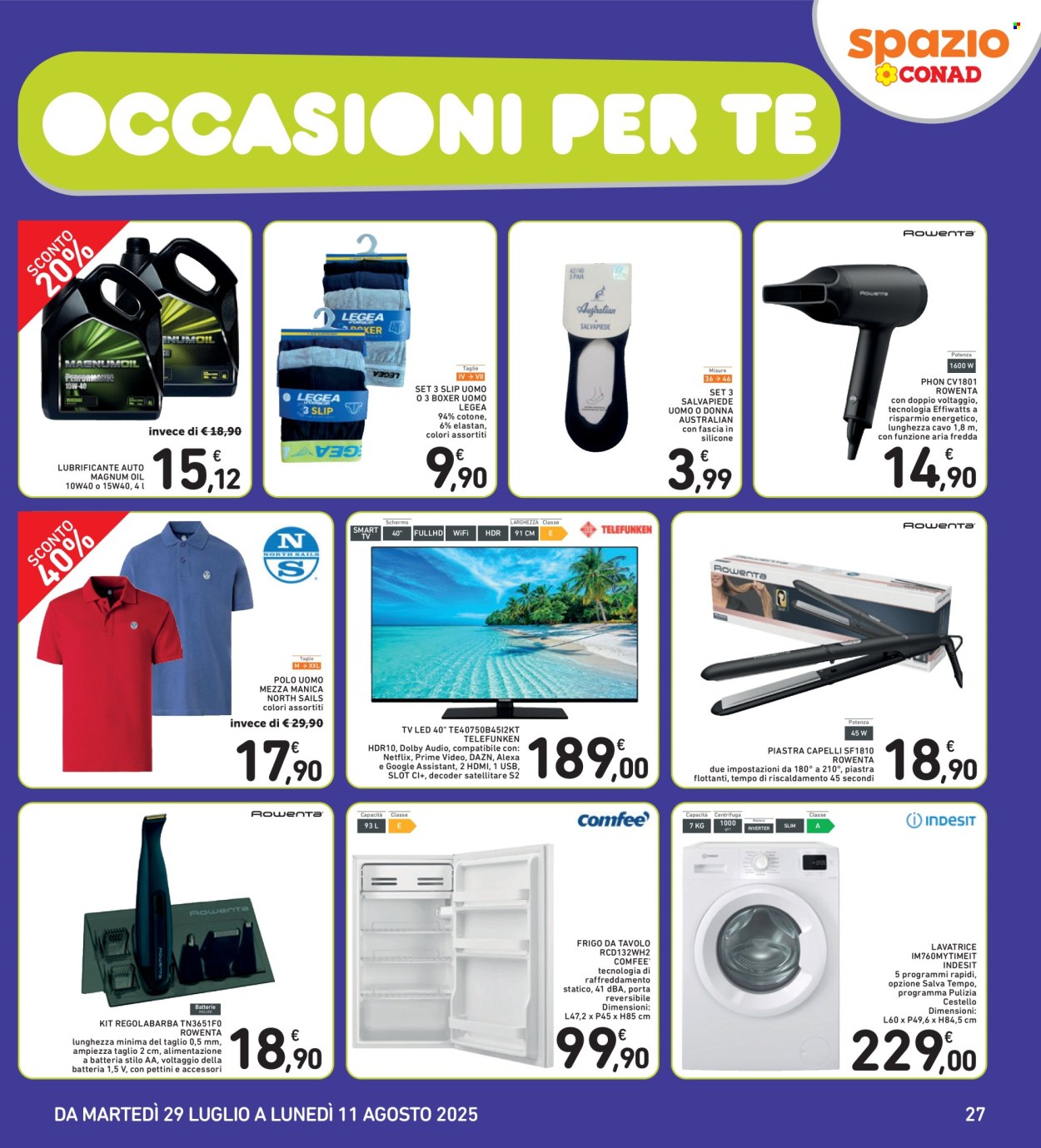 Volantino Spazio Conad - 29/7/2025 - 11/8/2025. Pagina 27