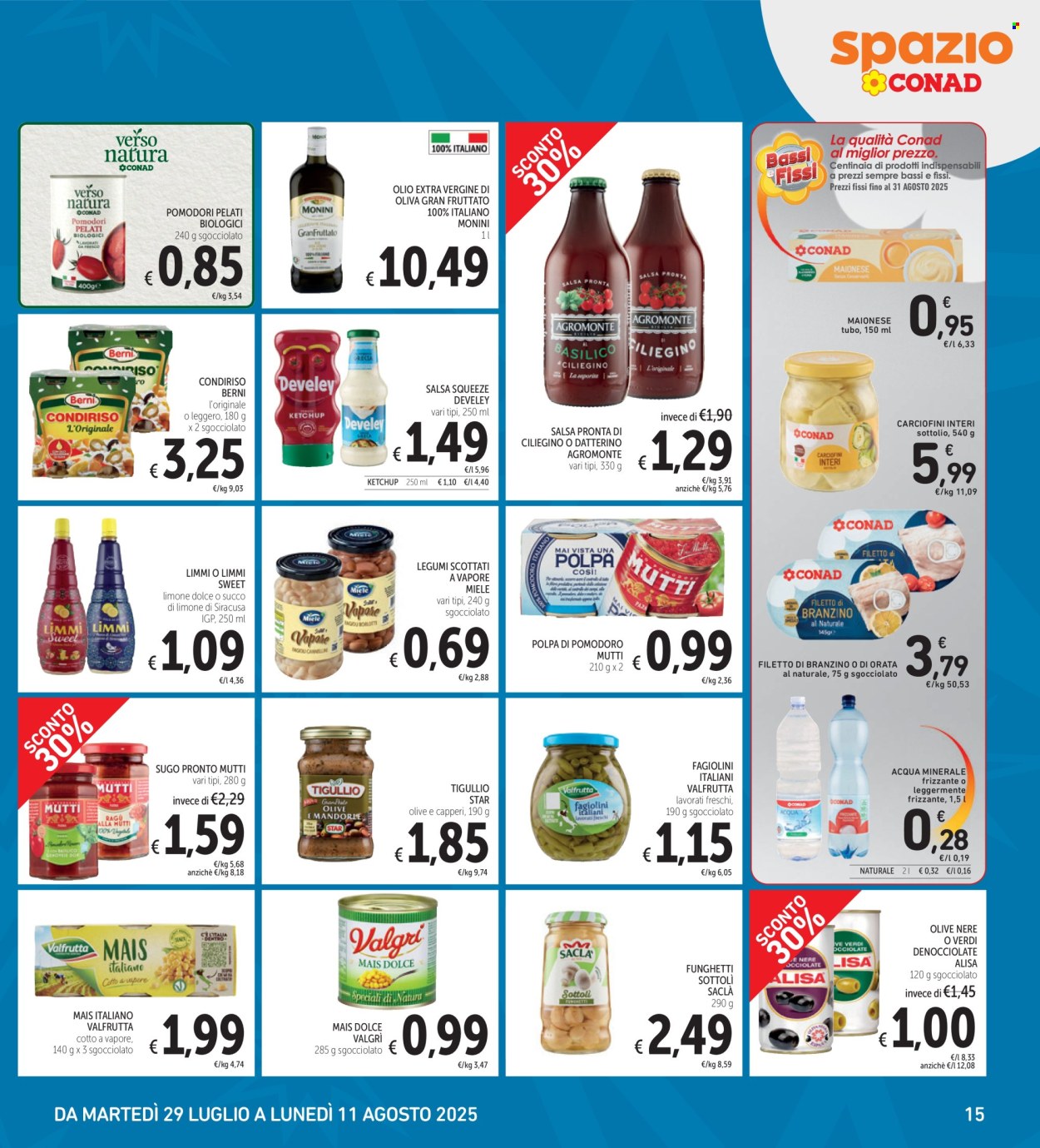 Volantino Spazio Conad - 29/7/2025 - 11/8/2025. Pagina 15
