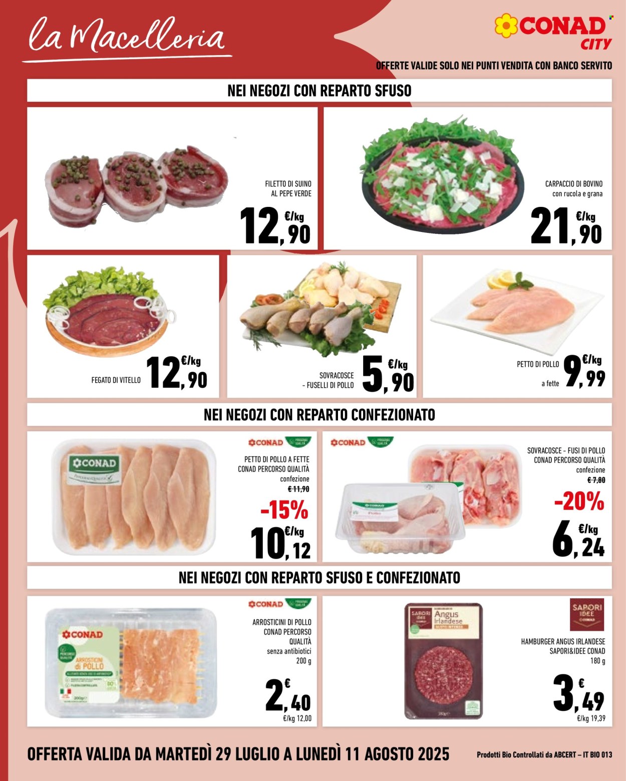 Volantino Conad - 29/7/2025 - 11/8/2025. Pagina 4