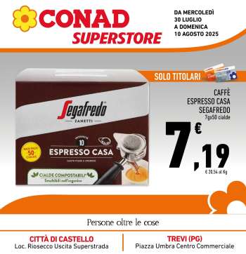 Volantino Conad Superstore - 30/7/2025 - 10/8/2025.