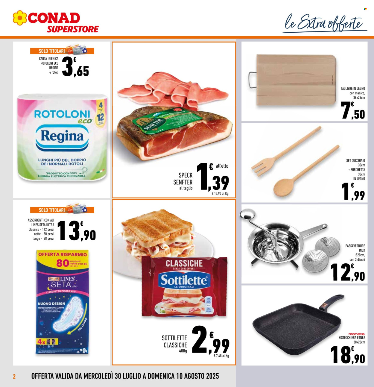 Volantino Conad Superstore - 30/7/2025 - 10/8/2025. Pagina 2