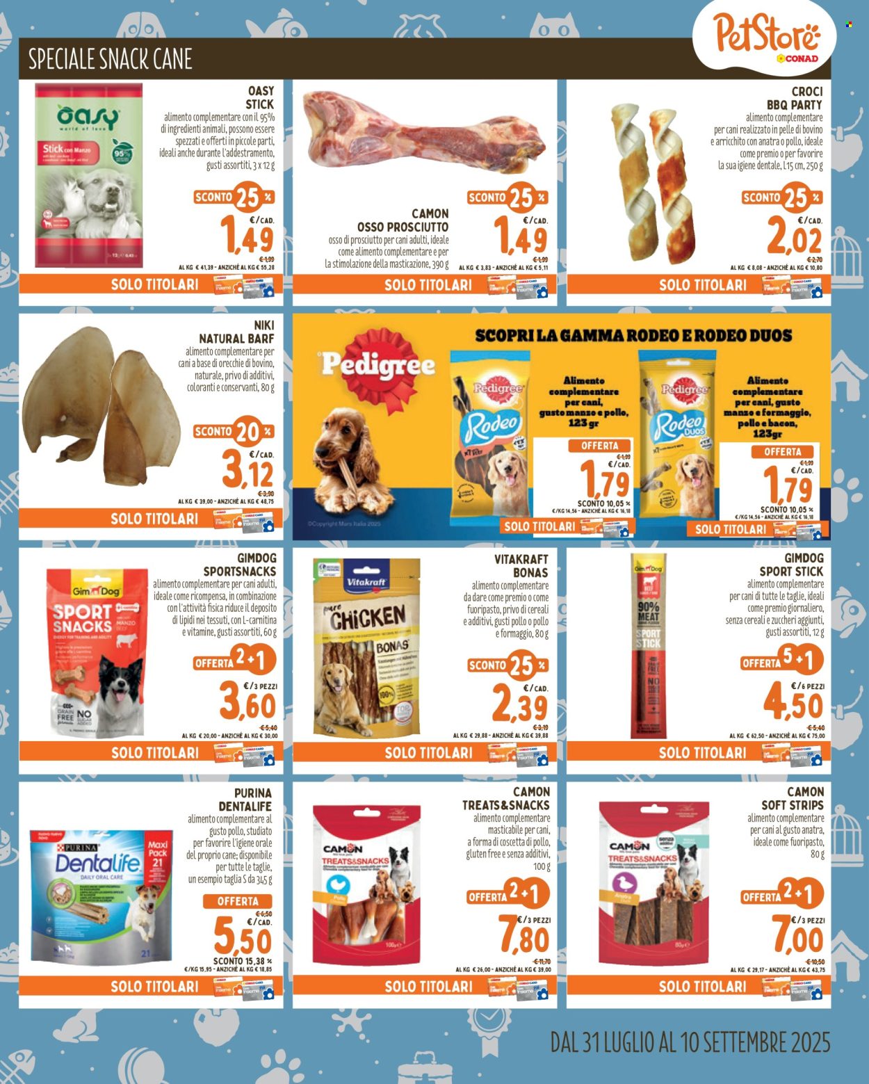 Volantino Pet Store Conad - 31/7/2025 - 10/9/2025. Pagina 7