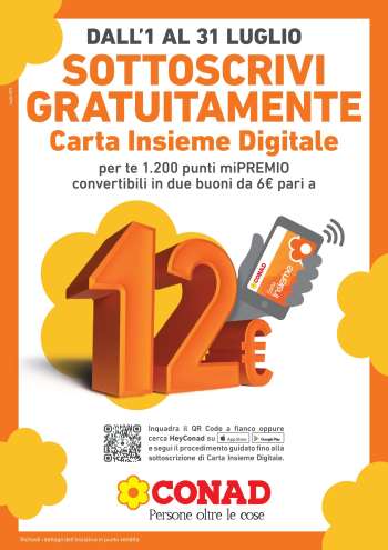 Volantino Conad - 1/7/2025 - 31/7/2025.