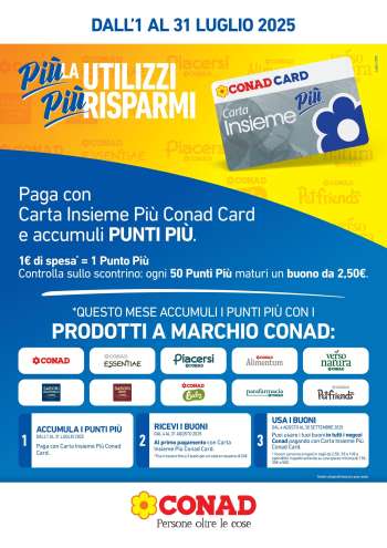 Volantino Conad - 1/7/2025 - 31/7/2025.