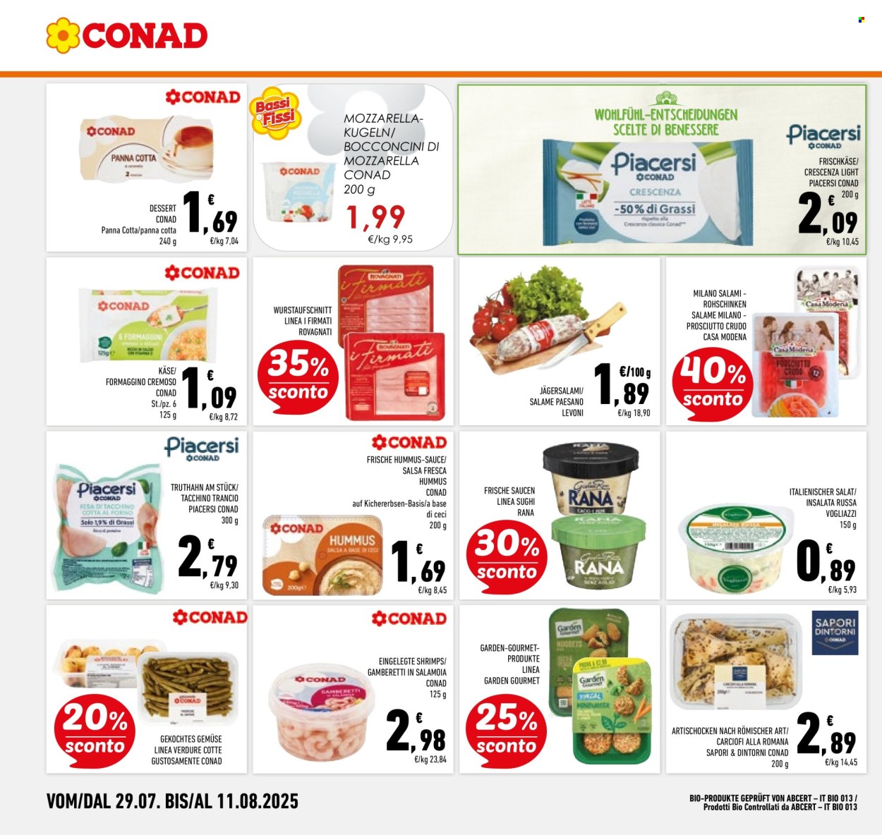 Volantino Conad - 29/7/2025 - 11/8/2025. Pagina 14
