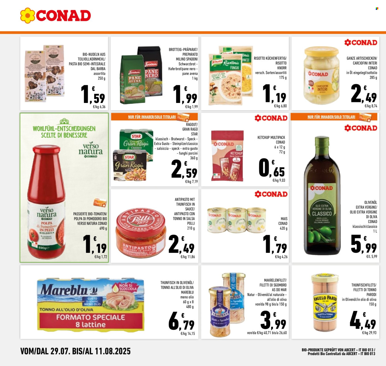 Volantino Conad - 29/7/2025 - 11/8/2025. Pagina 16