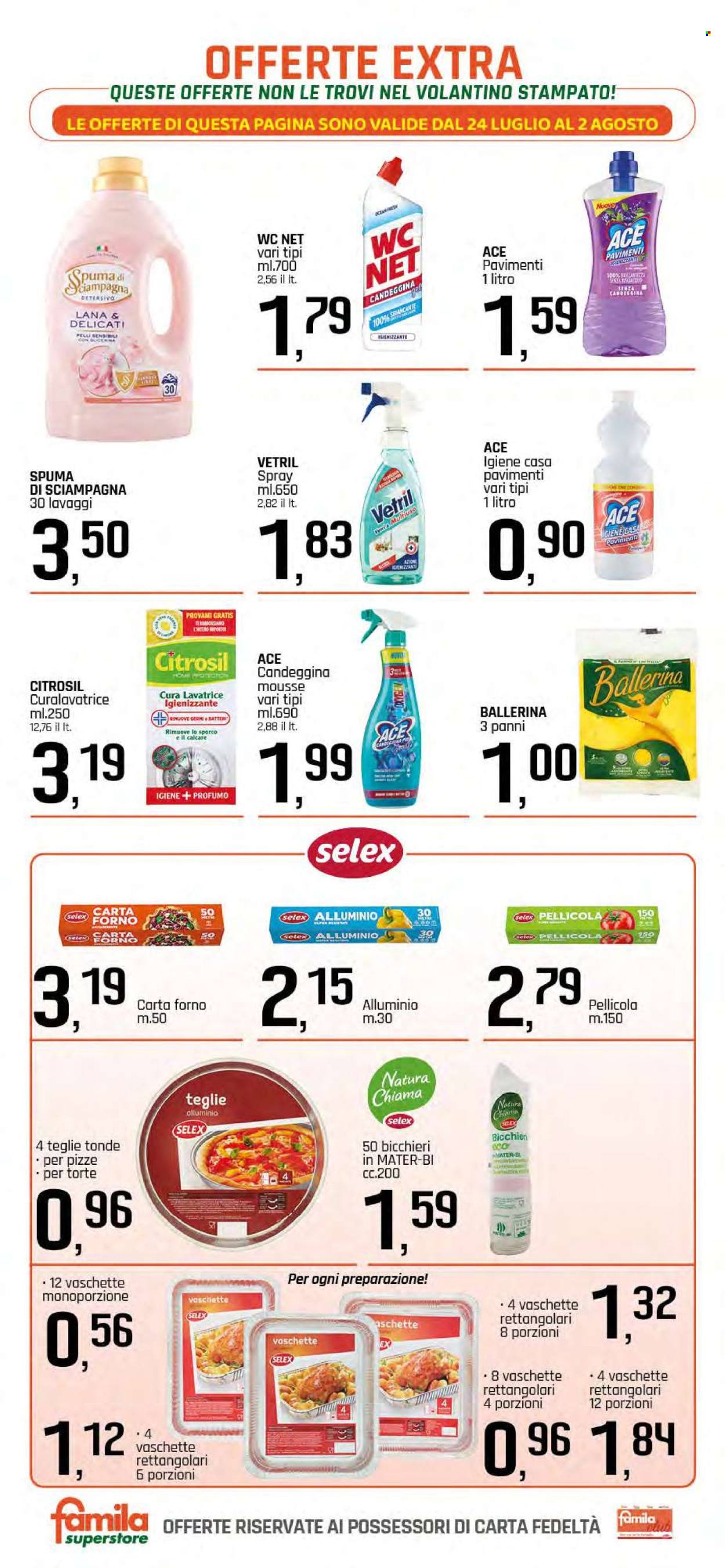 Volantino Famila - 24/7/2025 - 2/8/2025. Pagina 24