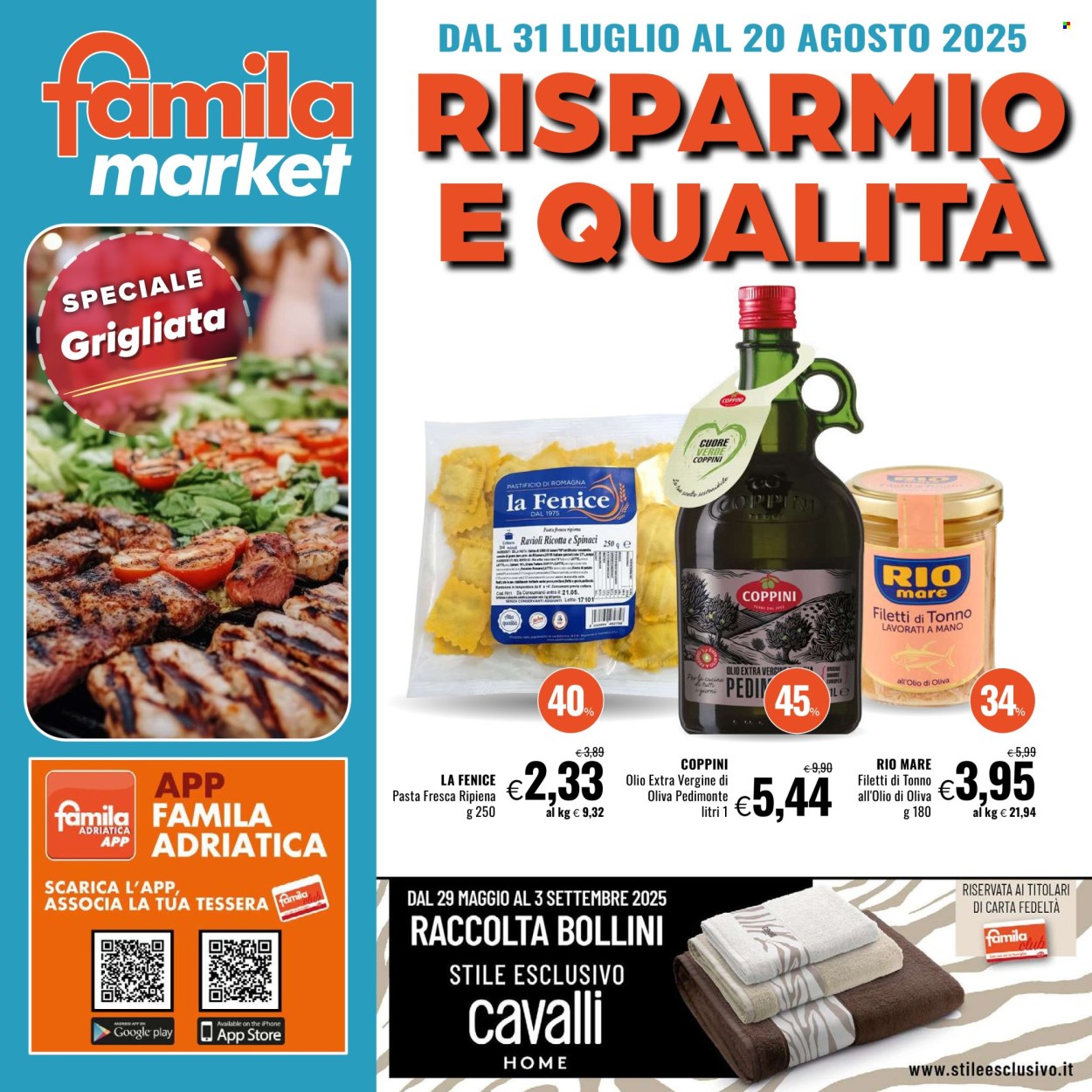 Volantino Famila - 31/7/2025 - 20/8/2025. Pagina 1