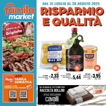 Volantino Famila - 31/7/2025 - 20/8/2025.