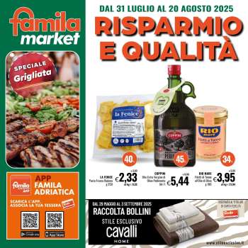 Volantino Famila - 31/7/2025 - 20/8/2025.