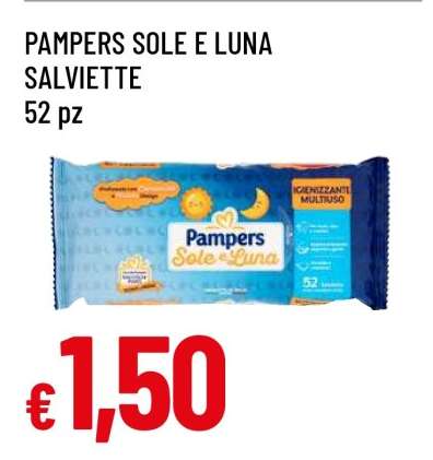 PAMPERS SOLE E LUNA SALVIETTE