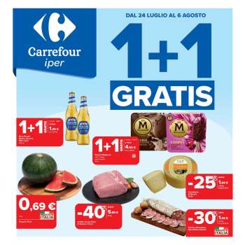 Volantino Carrefour - 24/7/2025 - 6/8/2025.