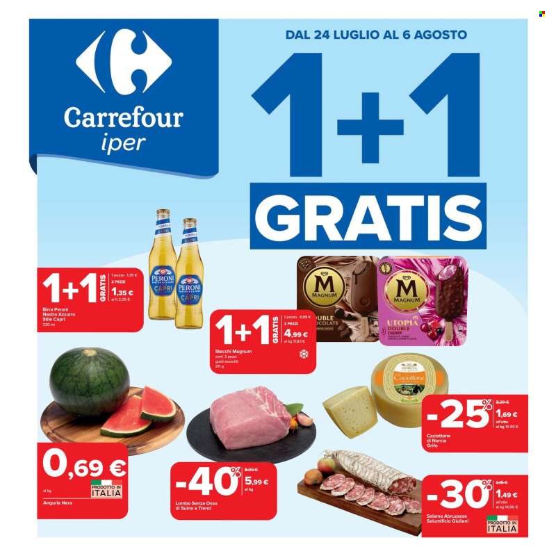 Volantino Carrefour - 24/7/2025 - 6/8/2025.