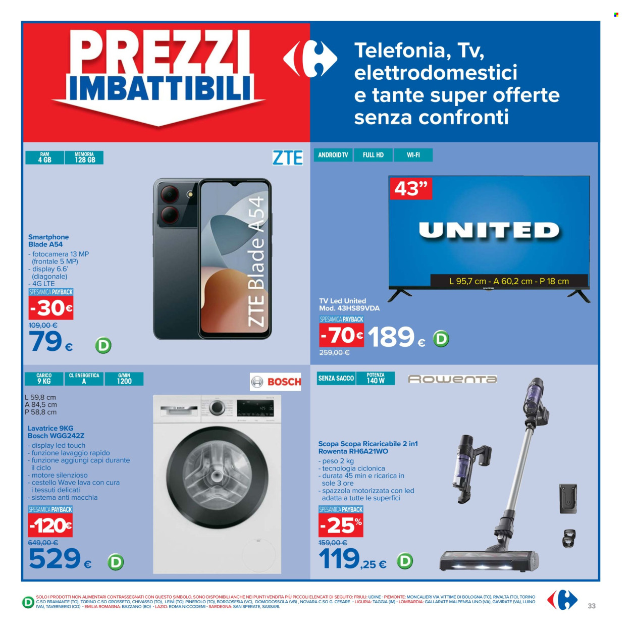 Volantino Carrefour - 24/7/2025 - 6/8/2025. Pagina 33