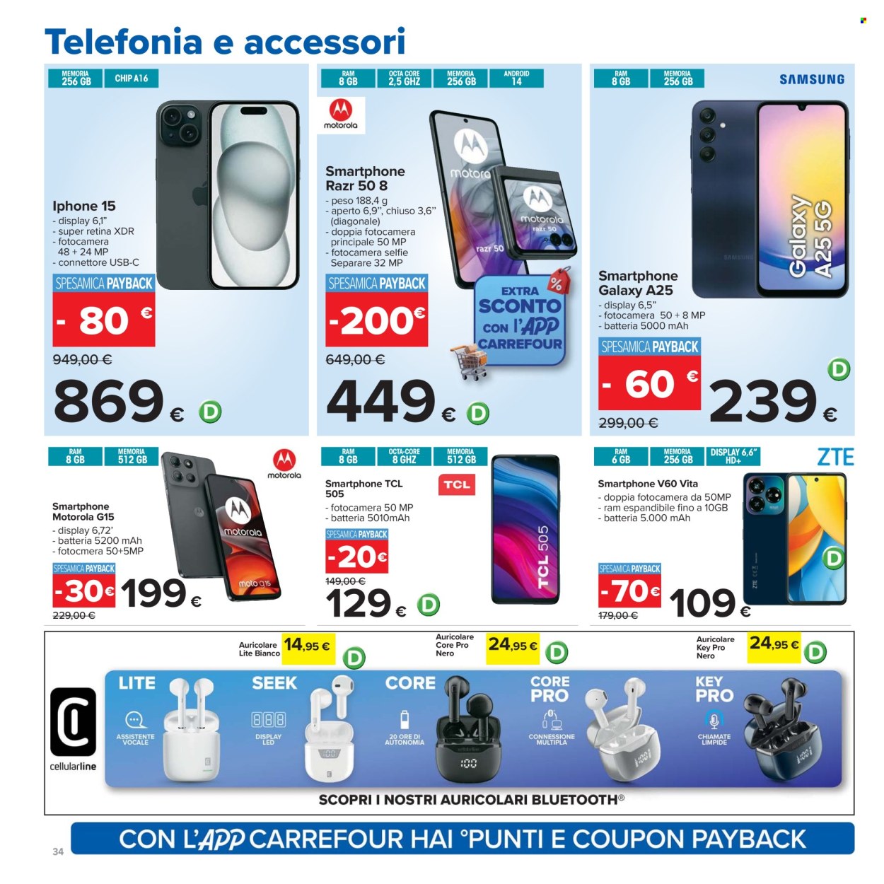Volantino Carrefour - 24/7/2025 - 6/8/2025. Pagina 34