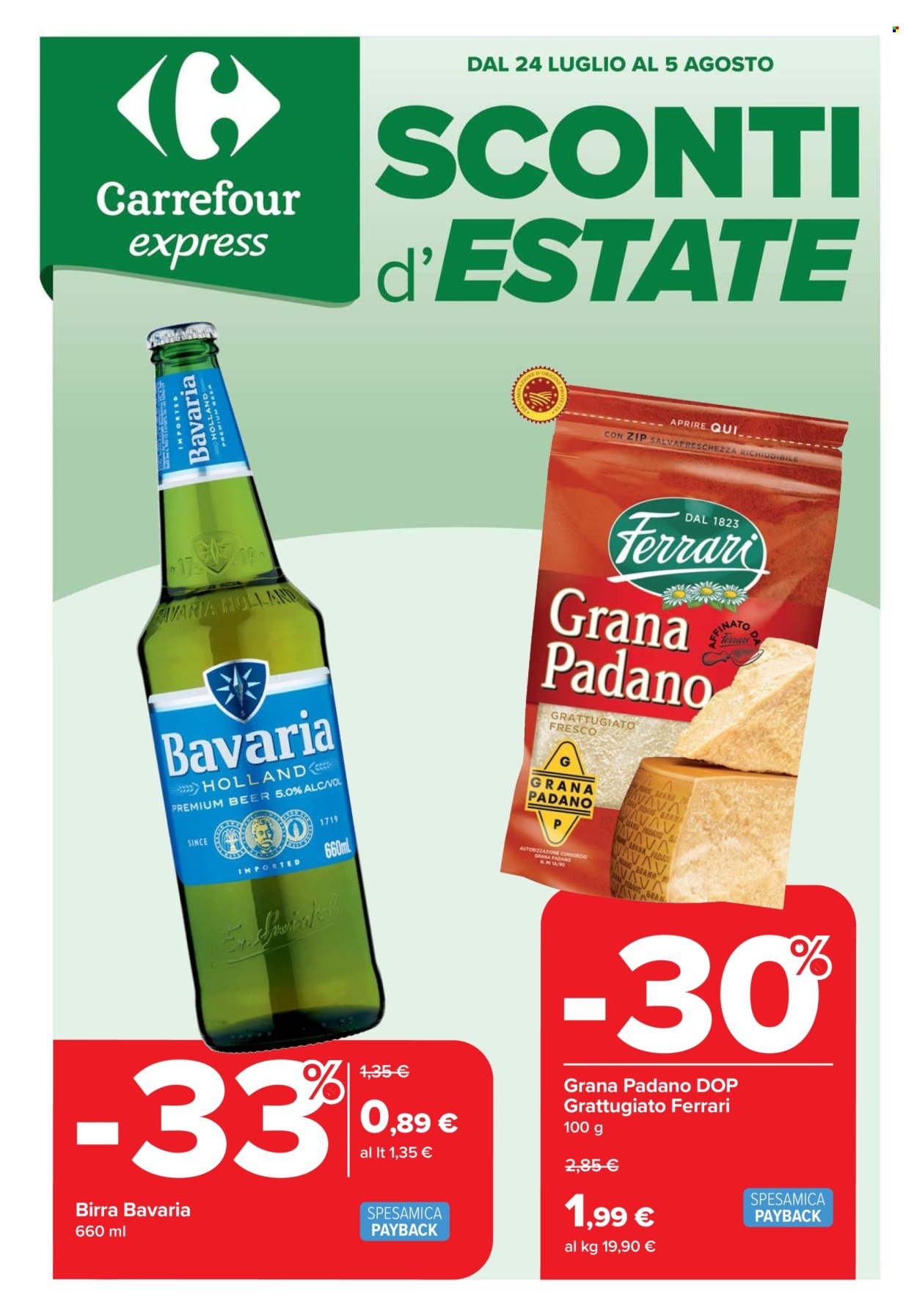 Volantino Carrefour - 24/7/2025 - 5/8/2025. Pagina 1
