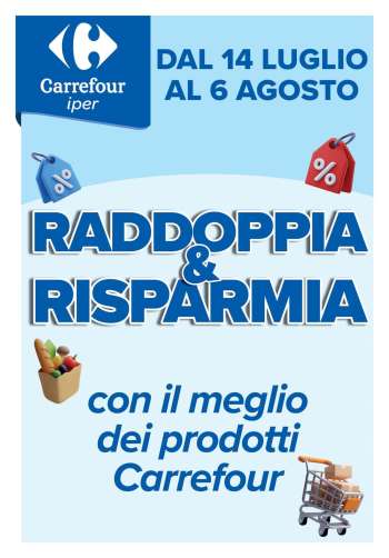 Volantino Carrefour - 14/7/2025 - 6/8/2025.