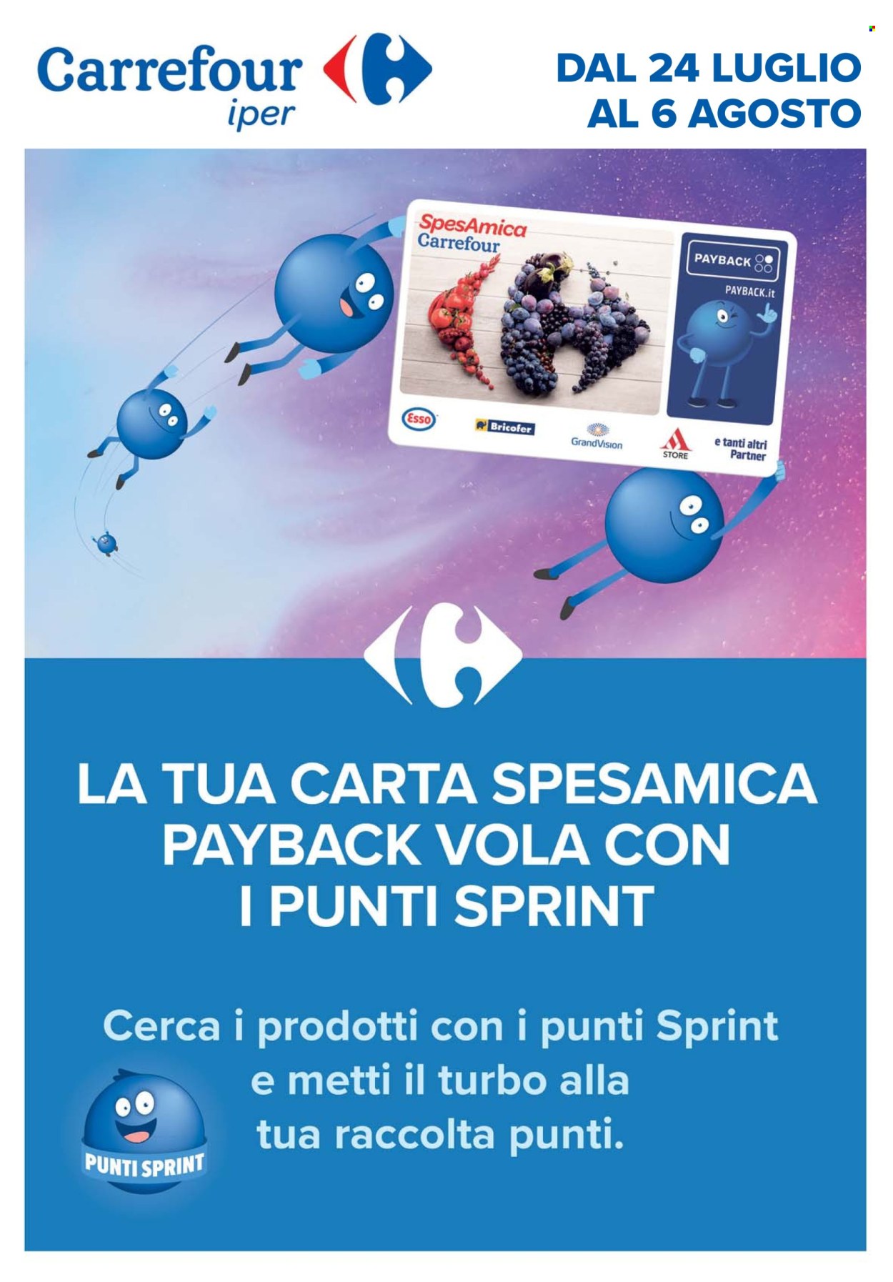 Volantino Carrefour - 24/7/2025 - 6/8/2025. Pagina 1