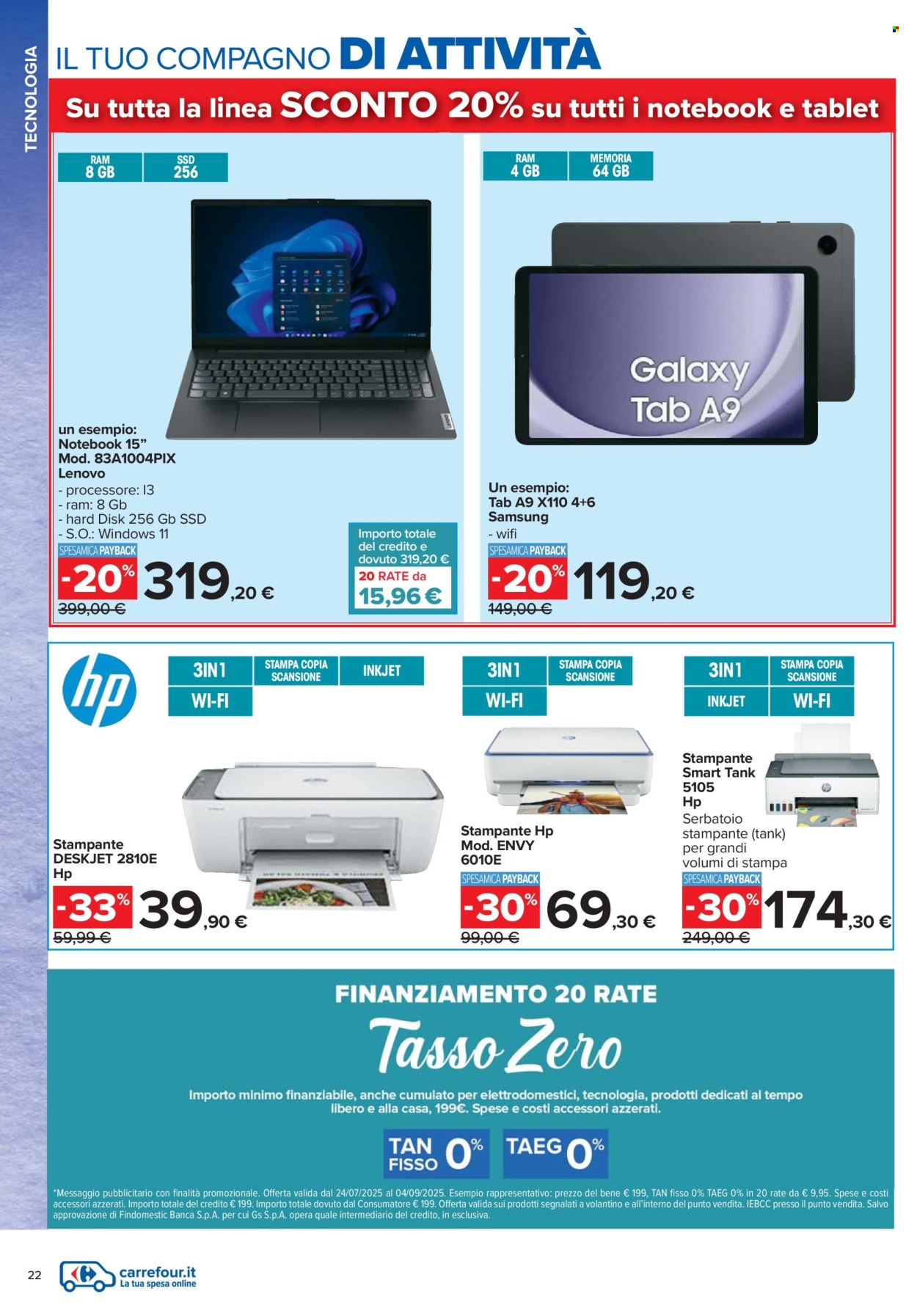 Volantino Carrefour - 24/7/2025 - 4/9/2025. Pagina 22