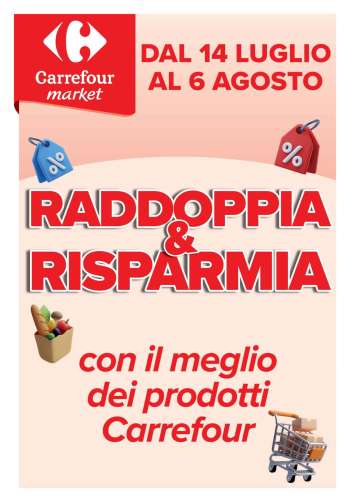 Volantino Carrefour - 14/7/2025 - 6/8/2025.