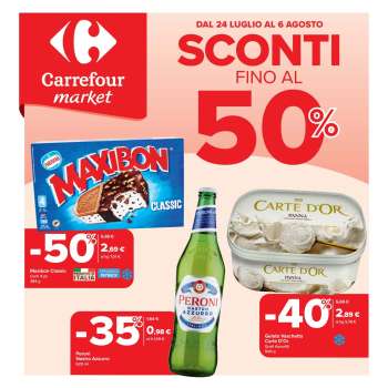 Volantino Carrefour - 24/7/2025 - 6/8/2025.