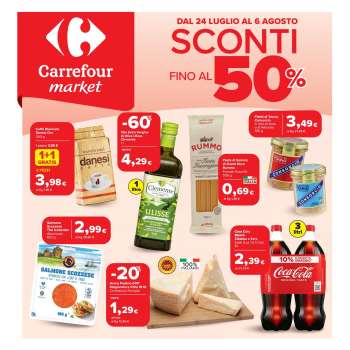 Volantino Carrefour - 24/7/2025 - 6/8/2025.
