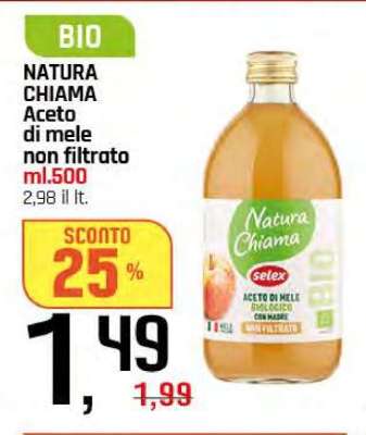 NATURA CHIAMA Aceto di mele non filtrato