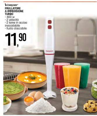 Beper Frullatore a Immersione Turbo
