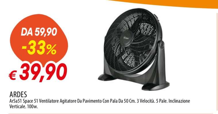 ARDES Ar5a51 Space 51 Ventilatore