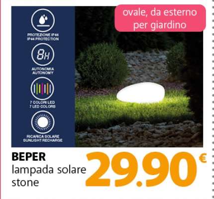 BEPER lampada solare stone