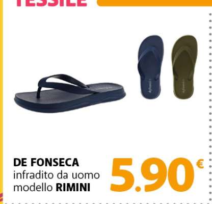 DE FONSECA infradito da uomo modello RIMINI