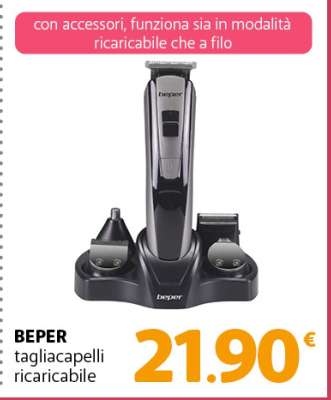 beper TAGLIACAPELLI RICARICABILE