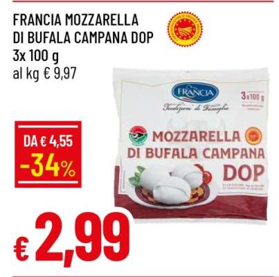 FRANCIA MOZZARELLA DI BUFALA CAMPANA DOP