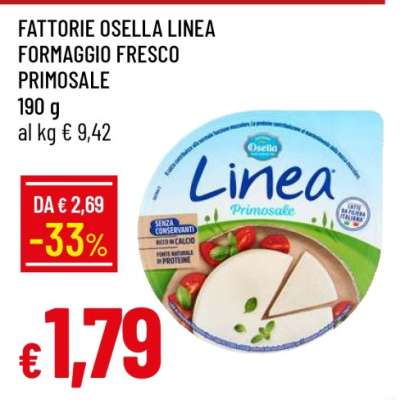 Fattorie Osella Linea Formaggio Fresco Primosale